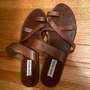 Steve Madden tan sandals size 9. Only worn a couple times